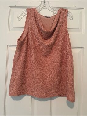 Chicos Women’s Textured Cowl Neck Camisole in Dusty Rose